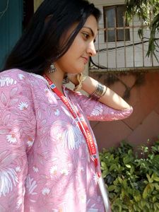 Pink Printed Kurta