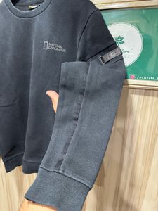National Geographic Black Crewneck Sweatshirt