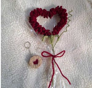Crochet Heart Shaped Bouquet – Handmade with Love