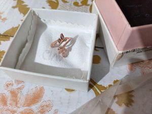 GIVA Silver Rose gold Ring