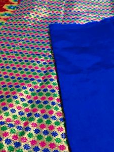 Vibrant Banarasi Silk Dress Material