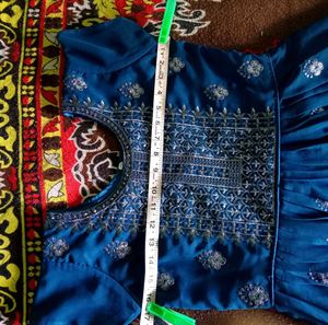 Blue Anarkali Set
