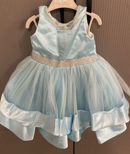 Pastel Blue Coloured Baby Frock