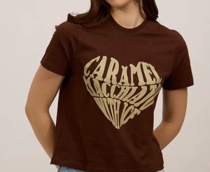 Brown 'Caramel Macchiato' Graphic Tee