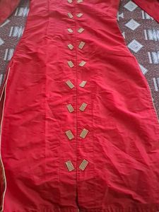 Red Color Long Kurta
