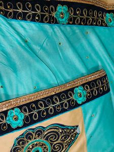 Elegant Embroidered Saree