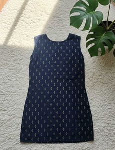 Elegant Navy Printed Kurta