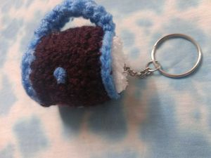 Crochet Coffee Mug Keychain