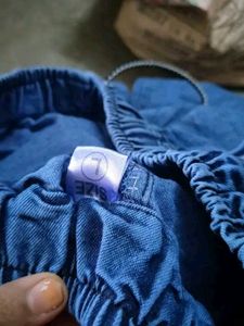 Denim Joggers with top