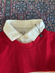 Red Striped Long Sleeve Shirt