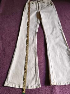 white Flared Jeans