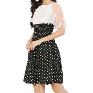 Polka Dot Fit &amp; Flare Dress