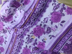 Cotten Levender Rose's White Dubble Bed Sheet🇶🇦