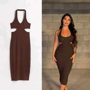 H&M Ribbed Halter Neck Dress