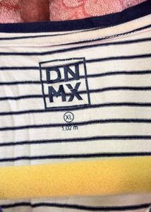 Striped Tee with Sequin Detail