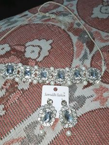 American Diamond (AD) Necklace And Earrings Set