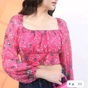 Blouson Crop Top