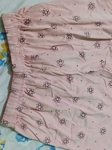 Cute Pink Atom Print Lounge Shorts