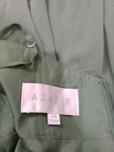 Elegant Green Azazie Maxi Dress(A10)