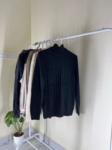 Black Turtleneck Sweater