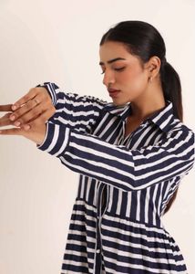 Striped Shirt Dress