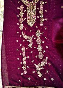 Heavy Work Party Wear Dress Material