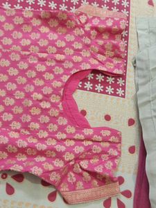Pink Printed Kurta Set