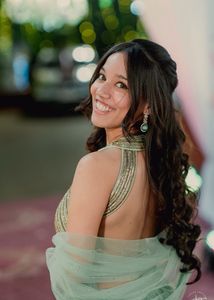 Mint Green Halter Top Lehenga