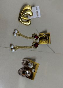 Gold Heart Hoop Earrings&amp; More