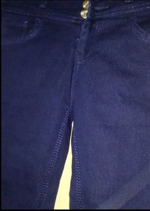 Navy Blue And Black Jeans