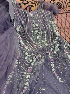Elegant Purple Ethnic Gown