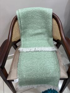 Very Soft Mint Green Woolen Shawl