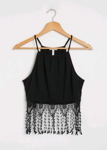 Boho Fringe Halter Top