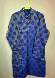 Sojanya Royal Blue &amp; Gold Designer Kurta