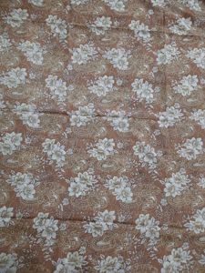 Floral Print Saree With Attached Blouse Piece