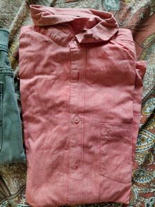 Salmon Button-down Shirt