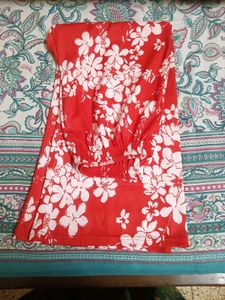 Red Floral Print PALAZZO Pants