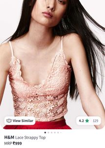 H&amp;M Pink Crop Top