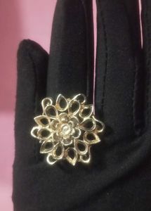 silver Floral Ring