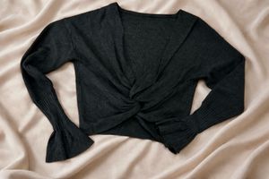 Twist Front Knit Top