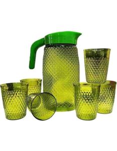 Unbreakable Plastic Drinking Water Jug &amp; Glass