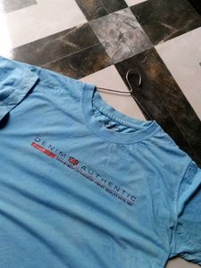 Men Blue Tshirt