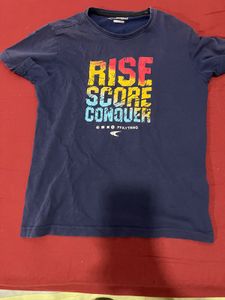 Cool Graphic Tee - Rise Score Conquer