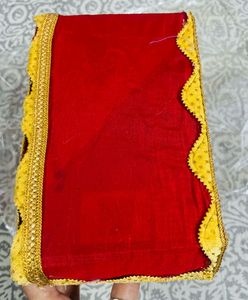 Red &amp; Gold Decorative Kreshna Ji Ka Bed
