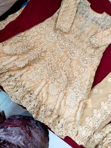 full work dress with double flared Bottom and wor