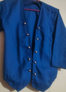Blue Formal Jacket Medium Size