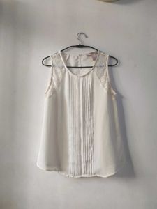 Elegant White Lace Top