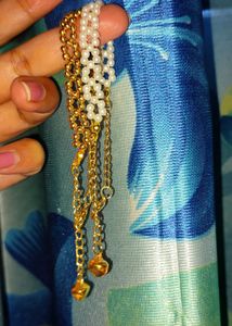 Beaded Bracelets - Gold &amp; Pearl