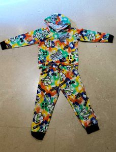 Kids&#39; Colourful Graphic Hoodie &amp; Joggers Set