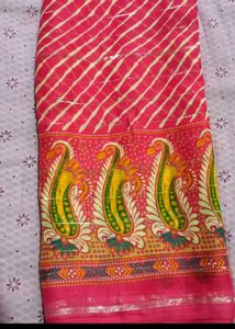 9 Pink Leharya Saree with Blouse